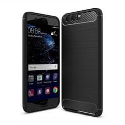 Harjattu TPU kuori Huawei P10 (VTR-L29)  - musta
