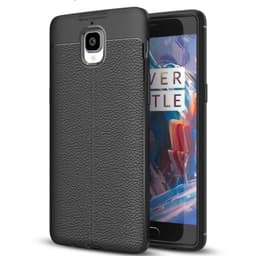 Nahkakuvioitu TPU kuori OnePlus 3 / 3T  - musta