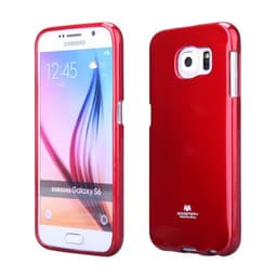 Mercury Jelly kotelo Samsung Galaxy S6 (SM-G920F)  - punainen