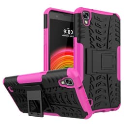 Støtsikkert deksel med stativ Samsung LG X Power (K220)  - Rosa