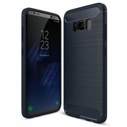 Børstet silikondeksel Samsung Galaxy S8 Plus (SM-G955F)  - Blå