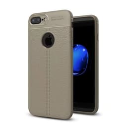 Läder mönstrat TPU skal Apple iPhone 7 Plus  - Grå