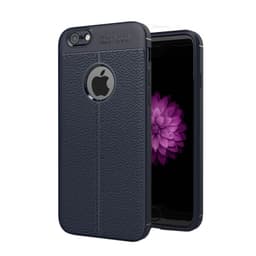 Läder mönstrat TPU skal Apple iPhone 6, 6S  - Blå