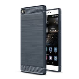 Børstet silikone cover Huawei P8 Lite 2015 (ALE-L21)  - blå