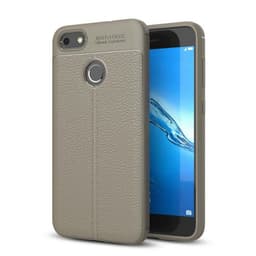 Lædermønstret silicone cover Huawei P9 Lite Mini (SLA-L22)  - Grå