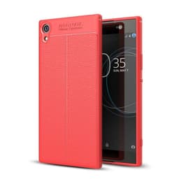 Nahkakuvioitu TPU kuori Sony Xperia XA1 Ultra (G3221)  - punainen