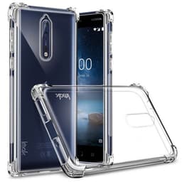 IMAK Shockproof suojakuori Nokia 8 (TA-1004)  - läpinäkyvä