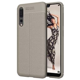 Lærmønstret silikondeksel Huawei P20 Pro (CLT-L29)  - Grå