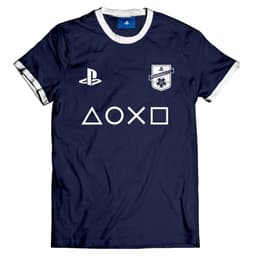 PlayStation FC Blue ringer T-skjorte (M)