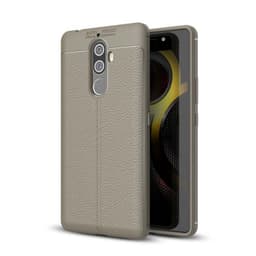 Lærmønstret silikondeksel Lenovo K8 Note  - Grå