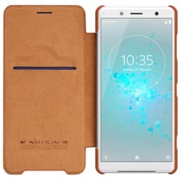 Nillkin Qin FlipCover Sony Xperia XZ2 Compact (H8324)  - brun