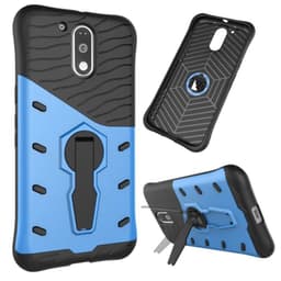 Sniper kotelo 2i1 jalustalla Motorola Moto G4, G4 + (XT1622)  - sinine