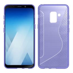 S Line silikondeksel Samsung Galaxy A8 Plus 2018 (SM-A730F)  - lilla