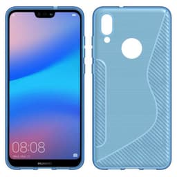 S-Line Silicone Cover til Huawei P20 Lite (ANE-LX1)  - blå