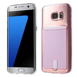Silikondeksel med kort  Samsung Galaxy S7 Edge (SM-G935F)  - Rosa
