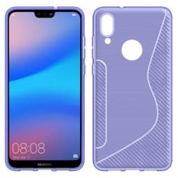 S-Line Silicone Cover til Huawei P20 Lite (ANE-LX1)  - lilla