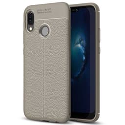 Lædermønstret silicone cover Huawei P20 Lite (ANE-LX1)  - Grå
