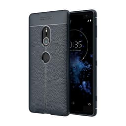 Nahkakuvioitu TPU kuori Sony Xperia XZ2 (H8266)  - sininen
