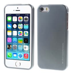 Mercury i Jelly Metal skal Apple iPhone 5, 5S, 5SE  - Grå