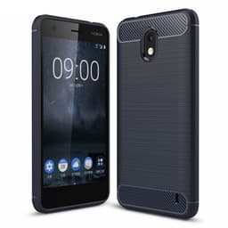 Børstet silikondeksel Nokia 2 (TA-1035)  - Blå