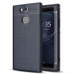 Lædermønstret silicone cover Sony Xperia XA2 Ultra (H4213)  - blå