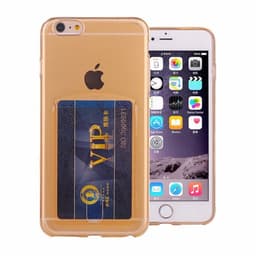 Silikondeksel med kort Apple iPhone 5, 5S, 5SE  - Gull