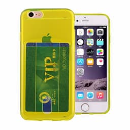Silikondeksel med kort Apple iPhone 7/8  - Gul