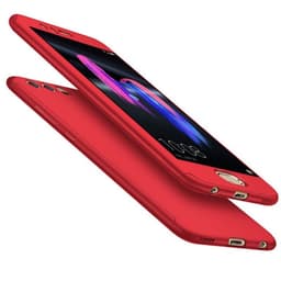 360 kuori lasilla Huawei Honor 9 (STF-L09)  - punainen