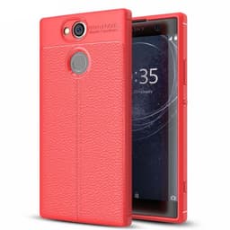 Nahkakuvioitu TPU kuori Sony Xperia XA2 Ultra (H4213)  - punainen