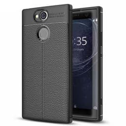 Nahkakuvioitu TPU kuori Sony Xperia XA2 (H4113)  - musta