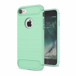 Børstet silikondeksel Apple iPhone 7/8  - Mint