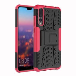 Stødfast Cover med stativ Huawei P20 Pro (CLT-L29)  - lyserød