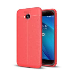 Lærmønstret silikondeksel Asus Zenfone 4 Selfie Pro (ZD552KL)  - RØ