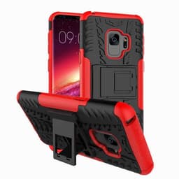 Iskunkestävä Suojakuori Samsung Galaxy S9 (SM-G960F)  - punainen
