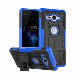Stødfast Cover med stativ Sony Xperia XZ2 Compact (H8324)  - blå