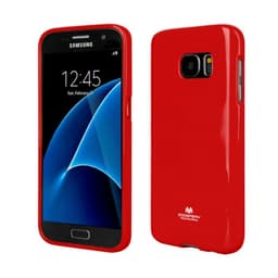 Mercury Jelly kotelo Samsung Galaxy S7 (SM-G930F)  - punainen