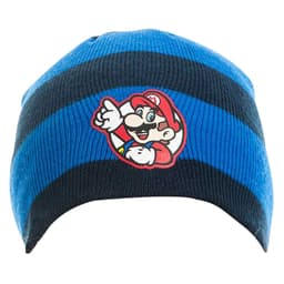 Nintendo Mario badge beanie hue (sort/blå)