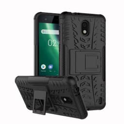 Støtsikkert deksel med stativ Samsung Nokia 2 (TA-1035)  - Svart
