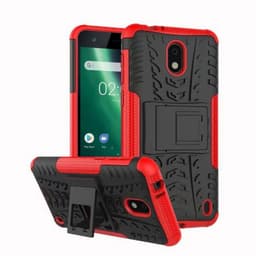 Iskunkestävä Suojakuori Nokia 2 (TA-1035)  - punainen