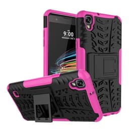 Stødfast Cover med stativ LG X Style (K200)  - lyserød