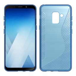 S Line Suojakuori Samsung Galaxy A8 Plus 2018 (SM-A730F)  - sininen