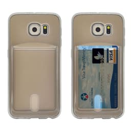 Silikon skal med kortplats Samsung Galaxy S6 (SM-G920F)  - Grå
