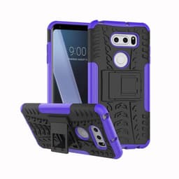 Støtsikkert deksel med stativ LG V30 (H930)  - lilla