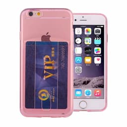 Silikondeksel med kort Apple iPhone 5, 5S, 5SE  - Rosa