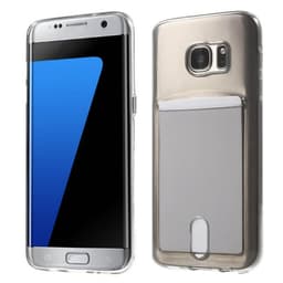 Silikon skal med kortplats Samsung Galaxy S7 Edge (SM-G935F)  - Grå