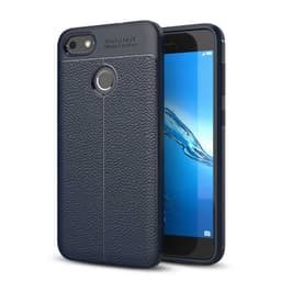 Lædermønstret silicone cover Huawei P9 Lite Mini (SLA-L22)  - blå