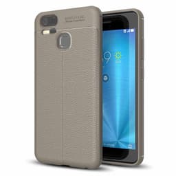 Lærmønstret silikondeksel Asus Zenfone Zoom S (ZE553KL)  - Grå