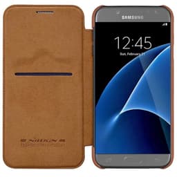 Nillkin Qin FlipCover Samsung Galaxy S7 (SM-G930F)  - ruskea