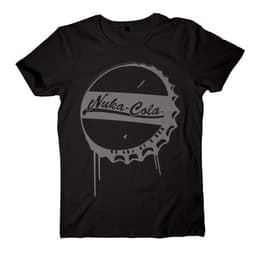 T-skjorte Fallout - Nuka-Cola flaskekork sort (L)