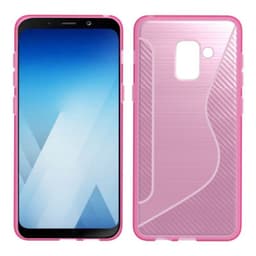 S Line Suojakuori Samsung Galaxy A8 Plus 2018 (SM-A730F)  - pinkki